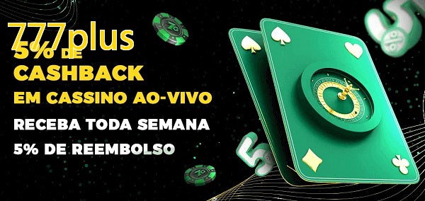 Promoções do cassino ao Vivo 777plus